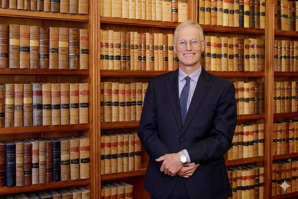 Simon Bacon at his Normanby Chambers office, Melbourne